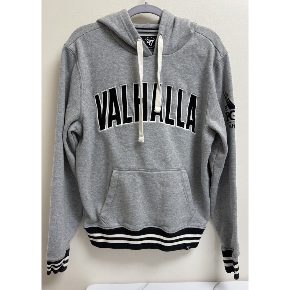 47 Brand‎ Valhalla PGA Championship Hoodie Mens Small Gray Fleece Pullover 2024